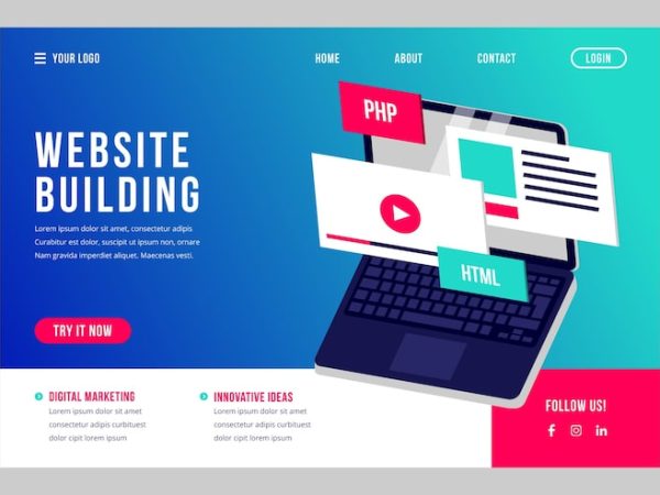 colorful-landing-page-with-laptop_23-2148338861